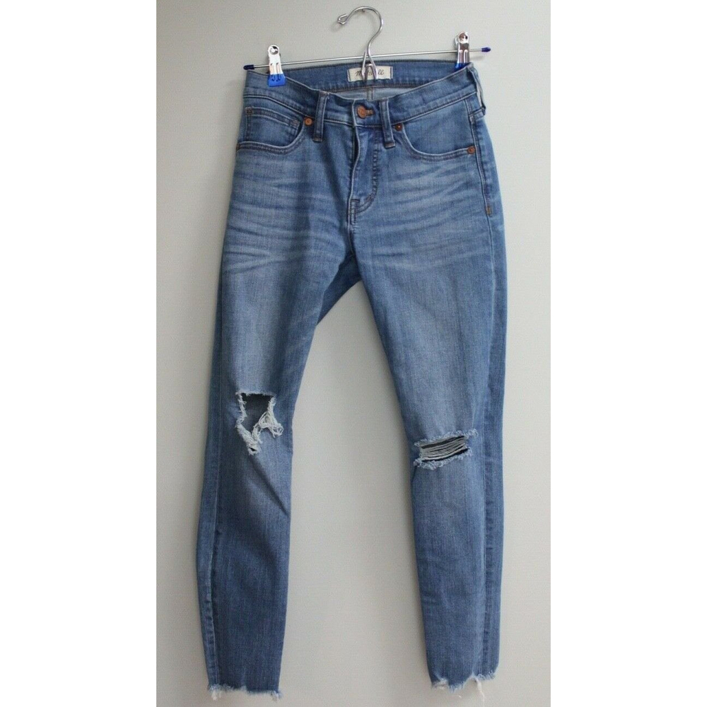 Madewell Distressed Skinny Jeans 9" High-Rise Size 24P